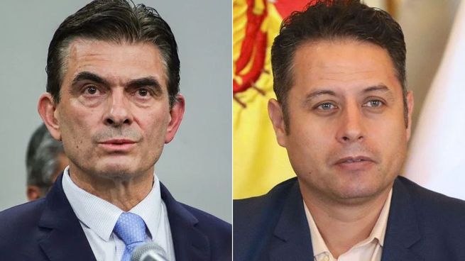 El presidente de Bolivia, Rodrigo Paz, y su vice, Edmand Lara.&nbsp;