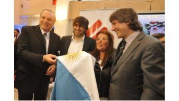 Amado Boudou y Diego Bossio en Merlo.