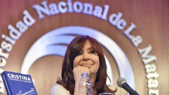 Cristina en la Universidad Nacional de La Matanza.&nbsp;