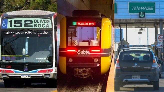 Aumentan los colectivos, subtes y peajes en el AMBA.