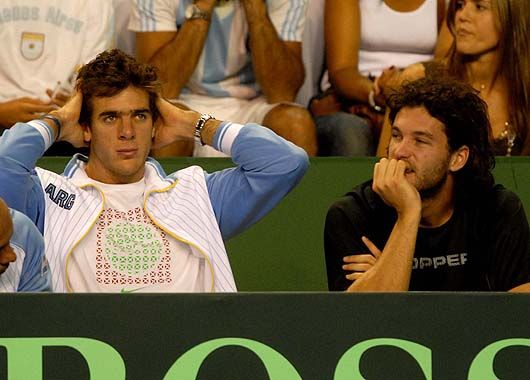 Del Potro con Acasuso