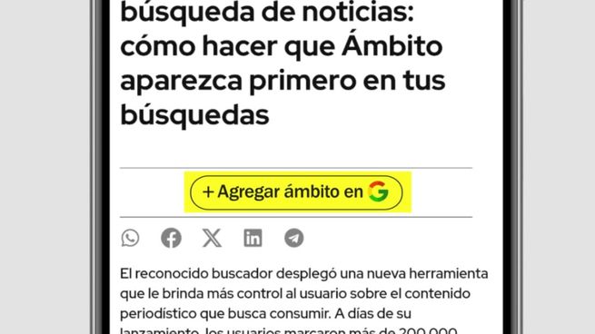 Elegí con que medio te informás gracias a la nueva función de Google.