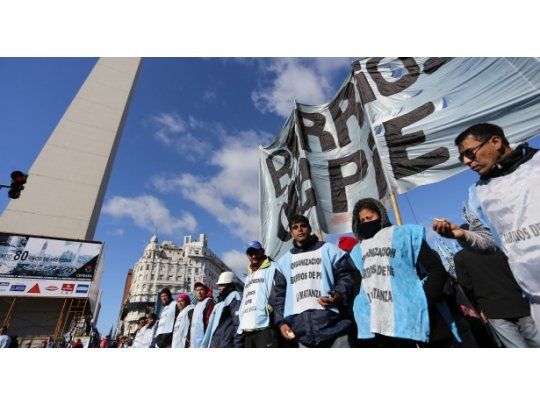 Movimientos sociales realizaron olla popular en Obelisco