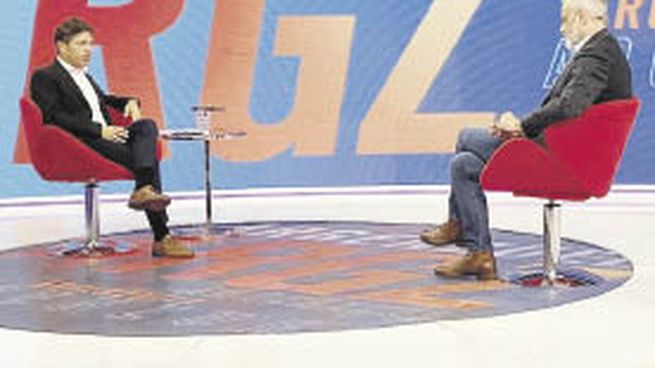 Elección. Axel Kicillof ayer en la entrevista con C5N.