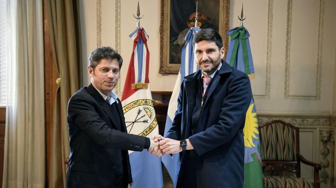 Colaboración: Axel Kicillof y Maximiliano Pullaro, en Rosario.