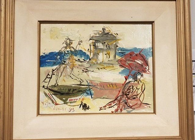 Sombrilla, Gesell en tiempo gris de Bruno Venier.