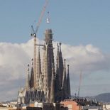 La obra maestra del arquitecto Antoni Gaudí ahora se eleva 162,91 metros. La obra maestra del arquitecto Antoni Gaudí ahora se eleva 162,91 metros.