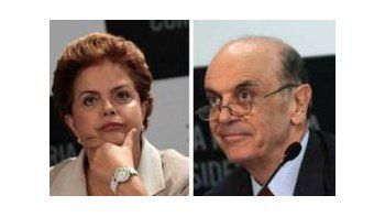 Dilma Rousseff y José Serra.