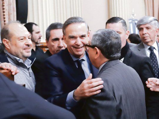 presentación. Miguel Ángel Pichetto ayer eligió el Senado para hablar. 