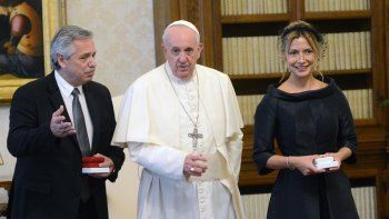 Francisco recibió al presidente Alberto Fernández y a su pareja, Fabiola Yañez, en el Vaticano.