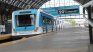 Trains circulate at 30 km/h by force measures.