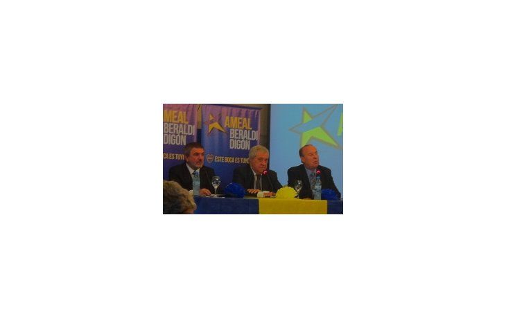 José Beraldi, Amor Ameal y Roberto Digón.