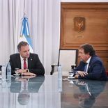 Fue la segunda reunión entre Diego Santilli, Manuel Adorni y Alberto Weretilneck en tres meses. Fue la segunda reunión entre Diego Santilli, Manuel Adorni y Alberto Weretilneck en tres meses.