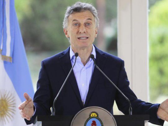 El presidente, Mauricio Macri, al anunciar el paquete de medidas económicas post-PASO desde la Quinta de Olivos.