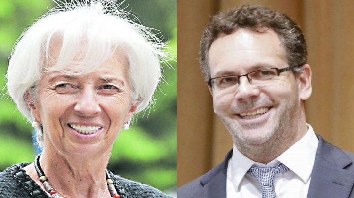 Christine Lagarde y Guido Sandleris