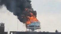 Se incendió una construcción en Retiro.