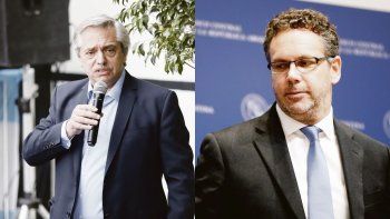 Alberto Fern&aacute;ndez y Guido Sandleris.