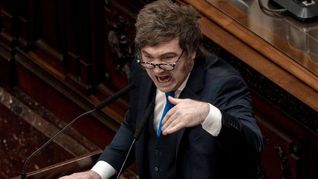 El presidente Javier Milei durante el discurso de apertura de sesiones. El presidente Javier Milei durante el discurso de apertura de sesiones.