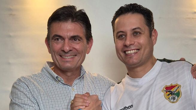 Rodrigo Paz Pereira junto a su vice, Edmand Lara.