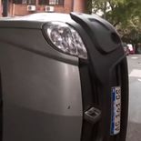 Así quedaron los autos tras el choque en Saavedra. Así quedaron los autos tras el choque en Saavedra.