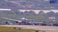 un avion colapso al aterrizar en el caribe: 164 pasajeros fueron evacuados
