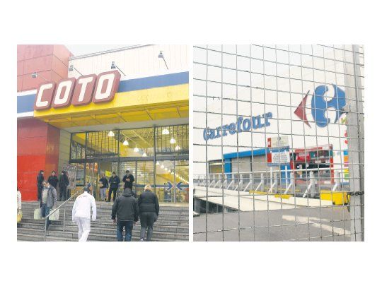 CONTRASTE. De las 11 cadenas en Rosario que debían cerrar, 9 acataron ayer la ley de descanso dominical (entre ellas, Carrefour). En cambio, sí abrieron sus puertas Coto (con 5 locales) y Jumbo (con uno).