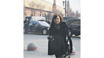 Cristina de Kirchner llegó ayer a Rusia y hoy se reunirá con directivos de las principales empresas de ese país.
