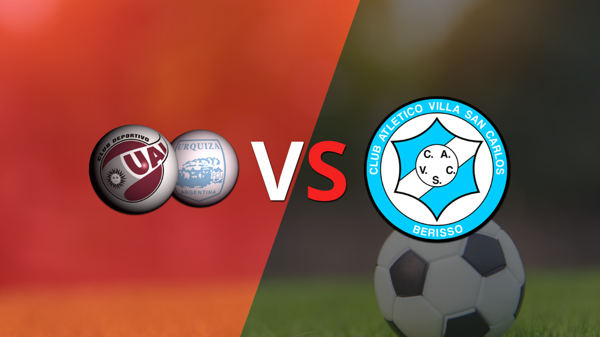 With a draw at 0, the second half between UAI Urquiza and Villa San Carlos begins