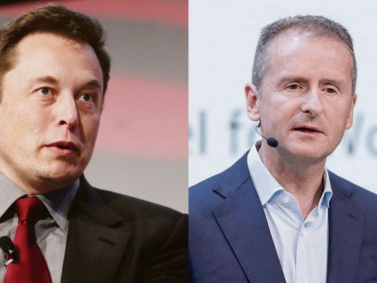 Elon Musk y Hebert Diess