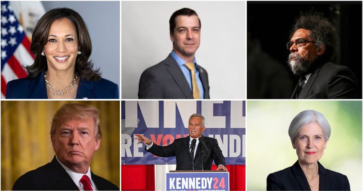 Estos son los seis candidatos a las presidenciales 2024 de Estados Unidos.