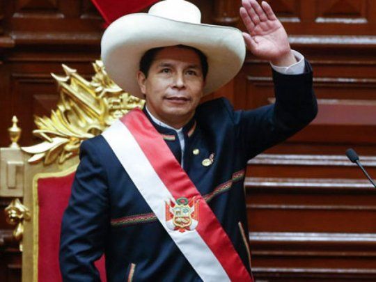 El presidente de Perú, Pedro Castillo.
