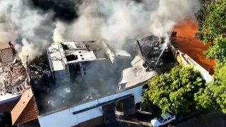 En el lugar trabajó personal del Municipio de Lomas de Zamora en un comité operativo junto a los bomberos y Defensa Civil.