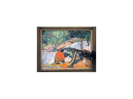 «Te poipoi» («La mañana»), una de las obras posimpresionistasde Paul Gauguin, está valuada en 60 millones dedólares. Sale a subasta hoy en Sotheby’s.