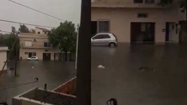 Apareció un cuerpo flotando en medio de la inundación en Lanús.