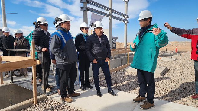 Este parque solar es un ejemplo de la excelencia operativa, dijo Horacio Marín al visitar El Quemado e YPF Luz.