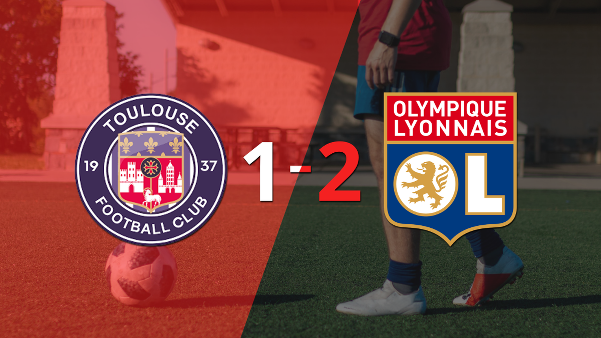 By a minimal advantage Olympique Lyon takes the three points against Toulouse