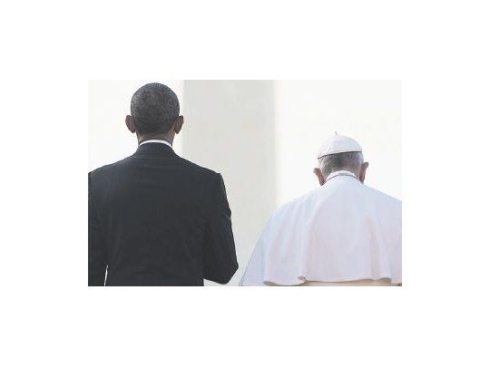 PAPA II: INMIGRANTES Y CLIMA LO UNIERON A OBAMA
