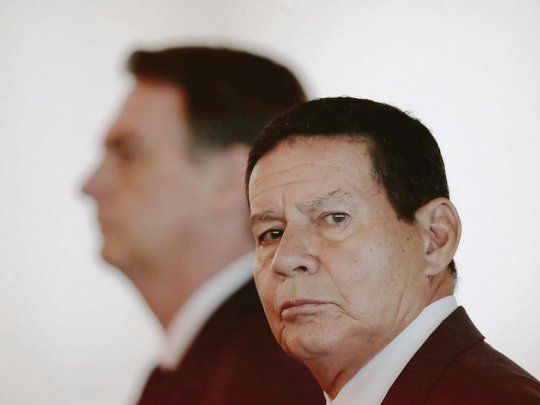 voz potente. El vice Hamilton Mourão expresa a las FF.AA.