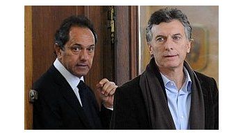 Daniel Scioli y Mauricio Macri