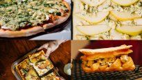 El queso azul está hecho con leche de vaca, oveja, cabra y búfala, y contiene en su interior cultivos del hongo Penicillium.
