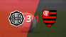 con un marcador 3 a 1, olimpia derroto a flamengo y quedo en cuartos de final con un marcador 3 a 1, olimpia derroto a flamengo y quedo en cuartos de final