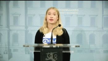 Aava Murto dijo a los periodistas que es un día emocionante