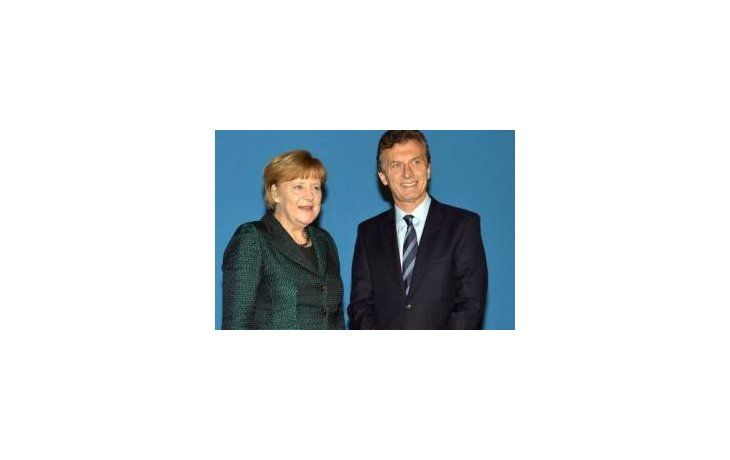 Ángela Merkel y Mauricio Macri