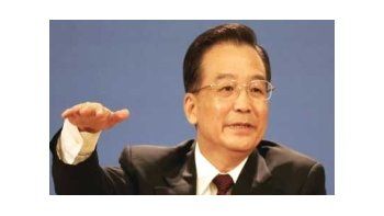 Primer ministro chino, Wen Jiabao.
