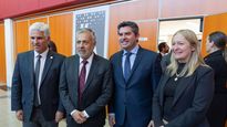Los gobernadores de Cuyo y la vicegobernadora de Mendoza, Hebe Casado.