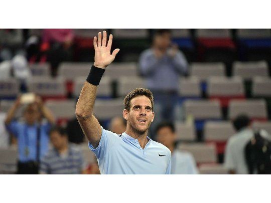 Del Potro mejoró su rendimiento, especialmente su sque (Foto: sitio oficial del M1000 de Shanghai).