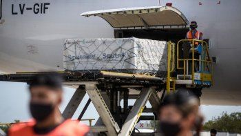 El cargamento de Sputnik V en Ezeiza&nbsp;
