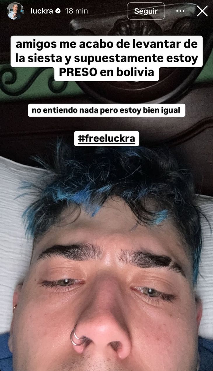A version indicated that Luck ra was stopped in Bolivia: he denied it from his bed