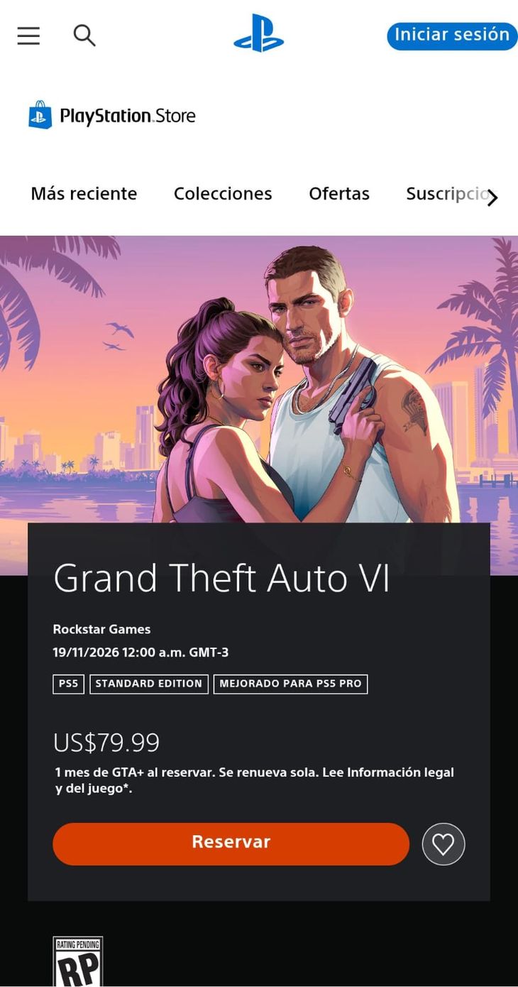 El videojuego ya está disponible para su reserva. El videojuego ya está disponible para su reserva.