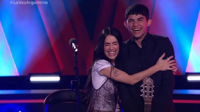 Lali junto al participante Jaime Muñoz Cantos.
